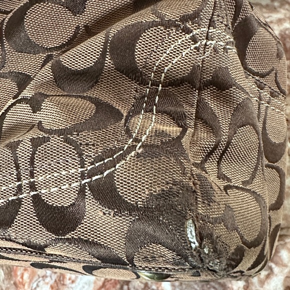 Coach Brown Signature Satchel - Picture 5 of 10